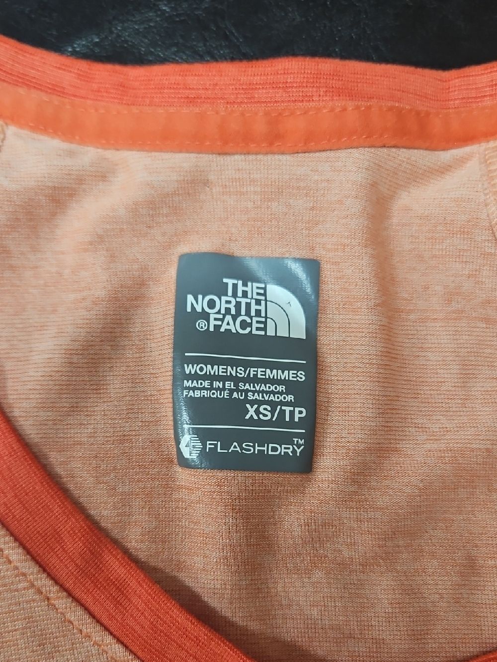 The North Face FlashDry XS Peach Raglan Top Cutout Back Athletic - Picture 4 of 9